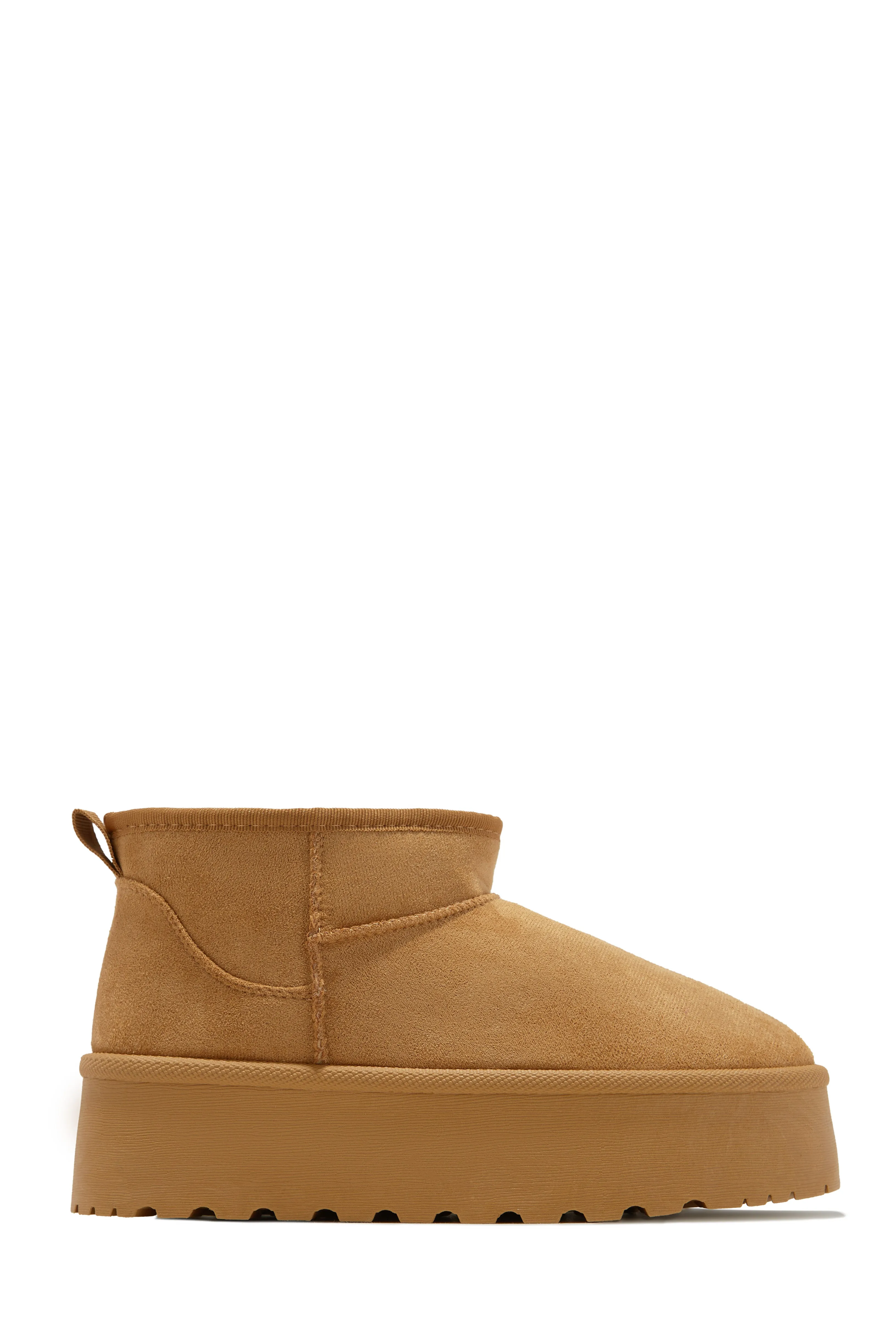 Willow Platform Ankle Boots - Camel