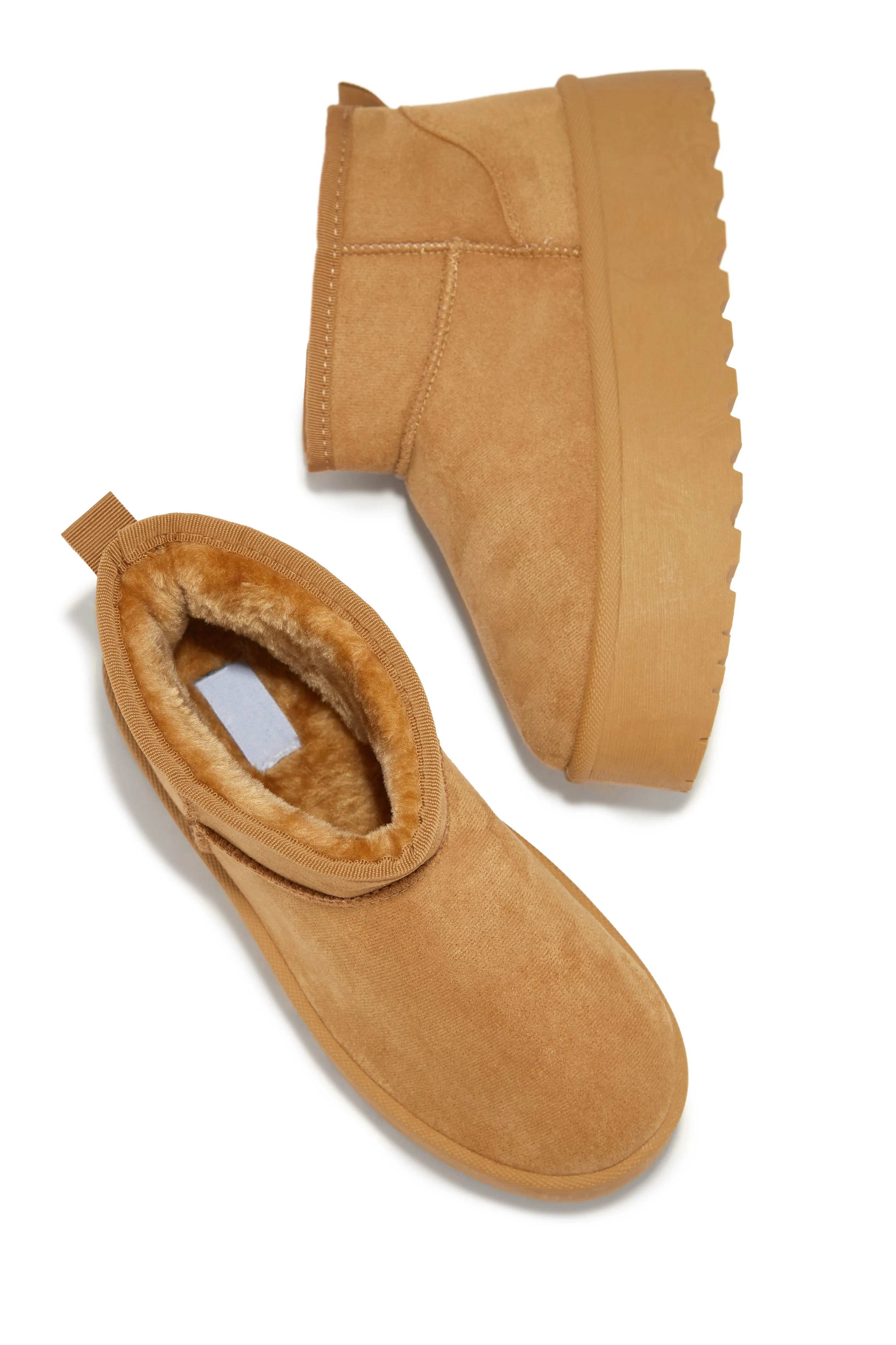 Willow Platform Ankle Boots - Camel