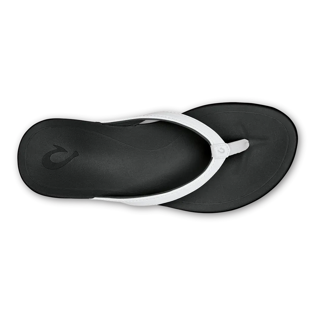 Women's Olukai Ho'opio Color: White/ Onyx