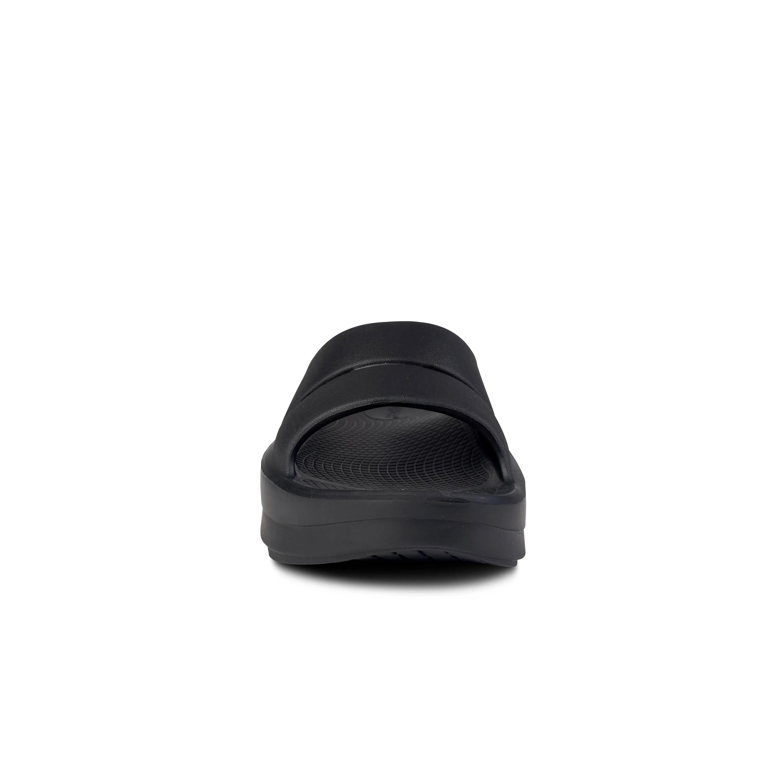 Women's Oofos OOmega Ooahh Sandal Color: Black