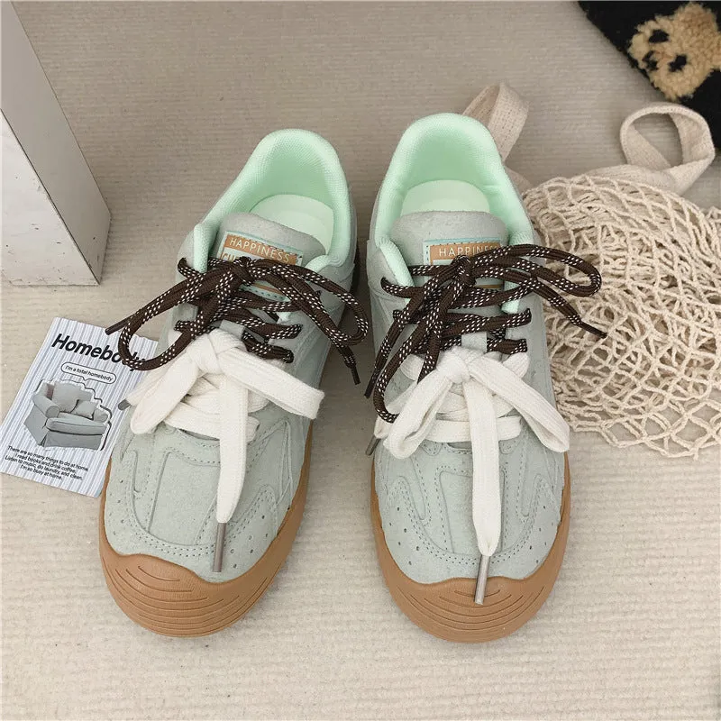 XIANGTUIBAO  Spring  Summer Mesh Breathable Canvas Shoes Women's Korean-Style Casual Low-Top Clown Shoes Internet Celebrity Live Training Shoes