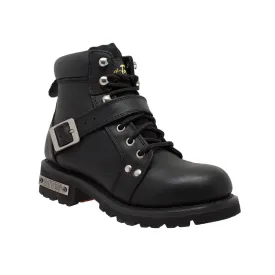 Zipper Lace Biker Boot